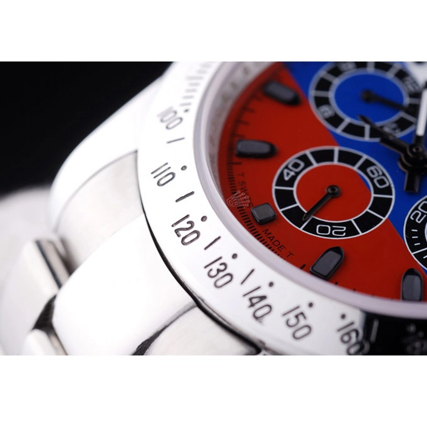 Good Copy Rolex Watches 7473 Bracelet Flag Dial Rolex Daytona Silver Cosmograph Russian 0711